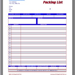 Outstanding Free Packing List Template Word Excel Formats Sample Invoice Templates Examples Click