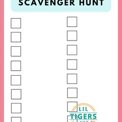 Supreme Free Blank Scavenger Hunt Template Printable Form Templates And Letter