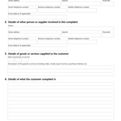 Sterling Complaints Policy Template Printable And Forms Porn Sample Customer Complaint Form