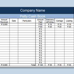 Perfect Petty Cash Statement Excel Templates