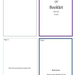 Free Book Template For Word Booklet