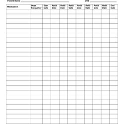 Terrific Free Printable Medication List Template Administration Spreadsheet Inventory Regard Intended