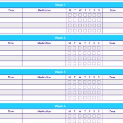 Free Medication List Templates For Patients And Caregivers Tracker