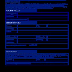 Capital Application Form Template Printable Documents