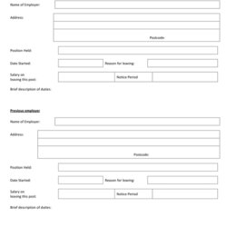 Eminent Job Application Form Template In Word And Formats Page Of