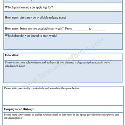 Cool Job Application Form Printable Templates Edit Easy Only