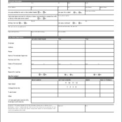 Free Printable Job Application Form Template Generic