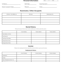 Splendid Form Application Template Printable Forms Free Online Rental