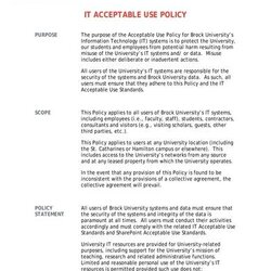 Swell Free Sample Acceptable Use Policies In Policy