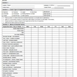 Preeminent View Electric Forklift Operator Daily Checklist Doc Reviews Equipment Template