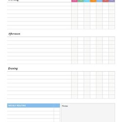 Out Of This World Daily Checklist Printable Routine