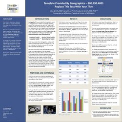 Fantastic Poster Presentation Template Free Templates Research Posters Scientific Abstract Science Medical