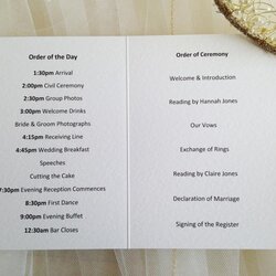 Superb Marriage Ceremony Order Of Service Template Wedding Books Small Booklet Inside Oxford Lavender Tandem