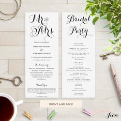 Sterling Byron Printable Wedding Order Of Service Template Ceremony Choose Board Templates