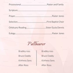 Spiffing Free Funeral Order Of Service Template Collection Templates Premium Stirring Word High Resolution