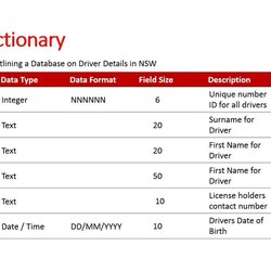 Eminent Business Data Dictionary Template