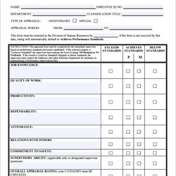 Champion Free Employee Evaluation Form Samples In Ms Word Pages Performance Sample Examples Review Template
