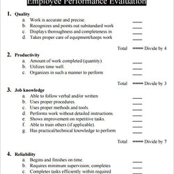 Preeminent Sample Employee Evaluation Forms To Download Templates Performance Appraisal Strengths Weakness