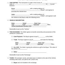 Eminent Car Bill Of Sale Word Template Fit