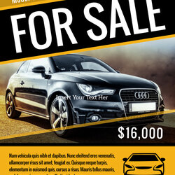 Car For Sale Flyer Template Templates Does Work