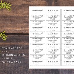 Exceptional Return Address Label Template Per Page