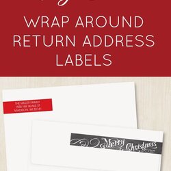 Splendid Free Printable Return Address Labels Templates Best Creative Template Mailing Around Christmas