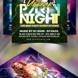 Superb Free Party Flyer Design Template Preview