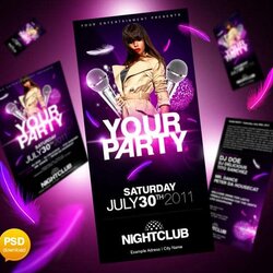 Worthy Free Party Flyer Templates Collections Template Ultimate Club Angel By