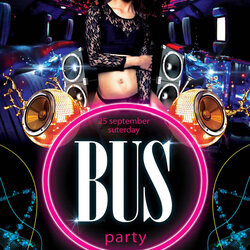 Marvelous Free Party Flyer Templates Download Printable Bus Template