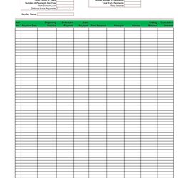 Tables To Calculate Loan Amortization Schedule Excel Template Lab Mortgage