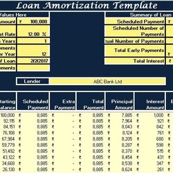 Cool Download Loan Amortization Excel Template Schedule Interest Calculator Mortgage Card Credit Business