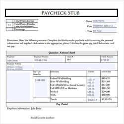 Peerless Images Of Template Company Stub Pay Check