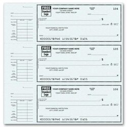 Wonderful Free Printable Check Stubs Template Business Stub Personal Checks End Per Printing Payroll