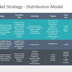 Matchless Go To Market Strategy Template Distribution