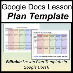 Sublime Blank Lesson Plan Template Doc For Your Needs Docs Original