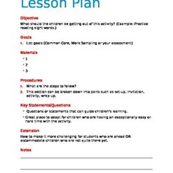 Editable Lesson Plan Template By Dorothy Doc Original