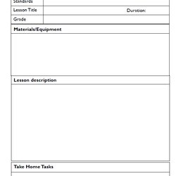 Cool Free Lesson Plan Template For Teachers