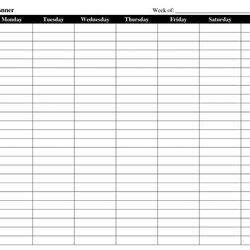 Magnificent Printable Weekly Schedule Template Excel Word