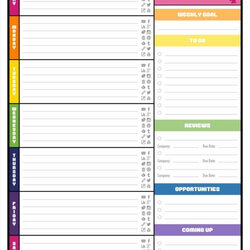 Admirable Weekly Schedule Spreadsheet Planner Printable Template Calendar Templates Work Excel Agenda Daily
