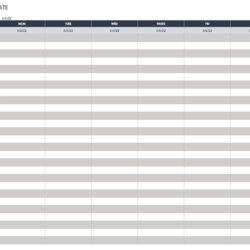 Wonderful Free Weekly Schedule Templates For Excel Template Mon Sun