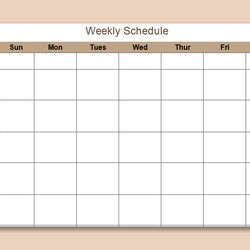 Brilliant Excel Of Simple Weekly Schedule Free Templates