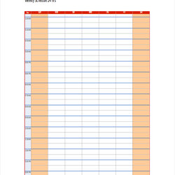 Peerless Schedule Examples In Excel Weekly Calendar Example Template Australia For