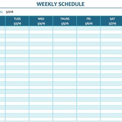Tremendous Blank Weekly Schedule Excel Search Engine Templates
