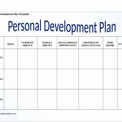 Preeminent Individual Development Plan Examples Template Personal Example Printable Edit Forms Paper Awesome