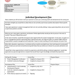 Superlative Individual Development Plan Sample Download Management