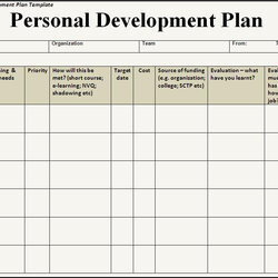 Very Good Individual Development Plan Template Business Personal Templates Career Training Professional