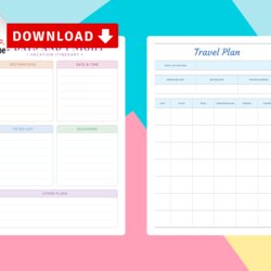 Superb Travel Itinerary Templates Get Printable