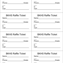 Raffle Ticket Templates Word Docs Template Tickets Printable Event Drawing Entry Form Fundraiser Contest