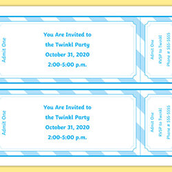 Superb Editable Blank Ticket Template Dramatic Play Resources Us