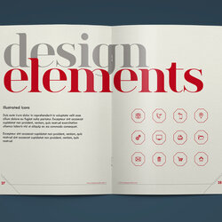 Wonderful Corporate Identity Guidelines Template Brand Book Typographic Included Design Elements